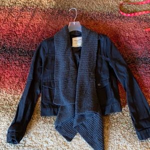 Abercrombie & Fitch jeans jacket and scarf